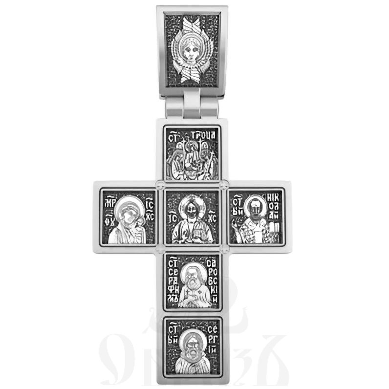 крест «иконостас», серебро 925 проба с родированием (арт. 17.076р)